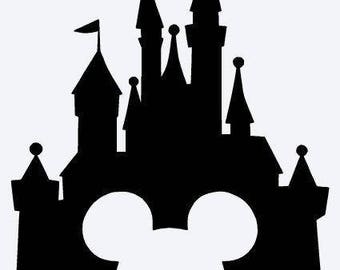 Cinderella Silhouettes // Cinderella Disney Castle Silhouette