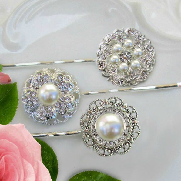 Wedding Hair Pins Pearl bobby pins Bridesmaid hair Bridal