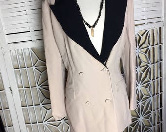 80's Etro Tuxedo Jacket - 80's vintage jacket - Italian designer blazer - chic - wedding jacket - silk-lining - EU 44 - US 10 - troppobella