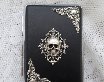 Skull cigarette case | Etsy