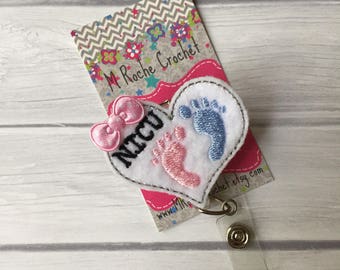 NICU badge reel, nurse badge reel, badge reel, id badge holder, retractable badge, id badge reel, NICU, NICU nurse, badge holder