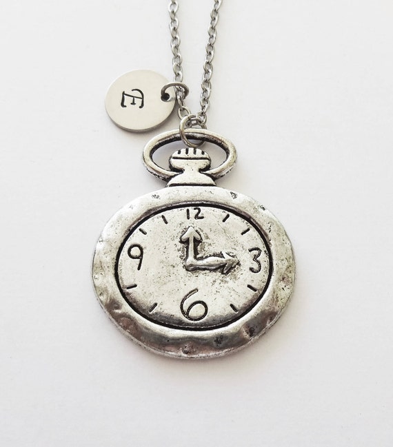 Watch Necklace Pocket Stopwatch Time Jewelry Gift For Dad