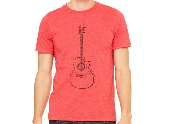 acoustic guitar tshirt