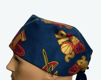 Surgical Scrub Cap - Cleveland Cavaliers 2016 Scrub Cap - Veterinarian Scrub Hat - NBA Scrub Hats - Surgeons Scrub Cap - Doctors Gift