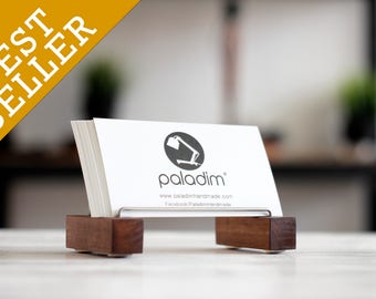 Business Card Holder "Vizitak", Desk Decor, Business Card Stand, Desk Card Holder, Wooden Card Holder, Office Accessories, Paper Holder