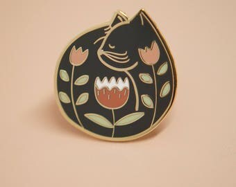 Cat Nap Enamel Pin // Hard Enamel - Enamel Pin - Pin - Lapel Pin - Flair - Brooch - Collar Pin - Hat Pin - By Justine Gilbuena