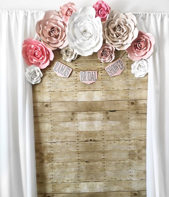 Paper Flower Backdrops Wedding Backdrop Bridal Shower 