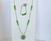 Necklace, Earrings and Br...