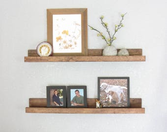 Floating Shelf Floating Shelves Book Wood Ledge Shelf Wood Ledge Shelves Photo Ledge Display Shelf