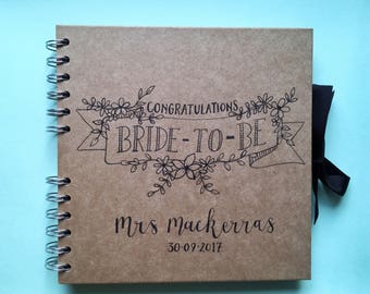Personalised Hen Book, Hen Do Book, Hen Party Gift, Bridal Shower Book, Bridal Shower Gift, Gift For Bride, Book For Bride, Bride To Be Gift