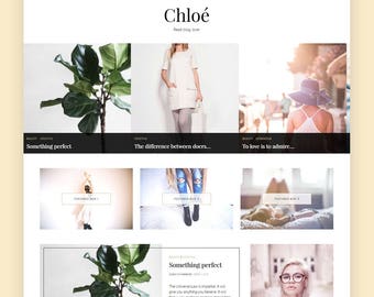 WordPress Blog Theme - Chloe | WordPress Theme, WordPress Template, WordPress Feminine Blog Theme, WordPress Travel, WordPress Fashion Blog