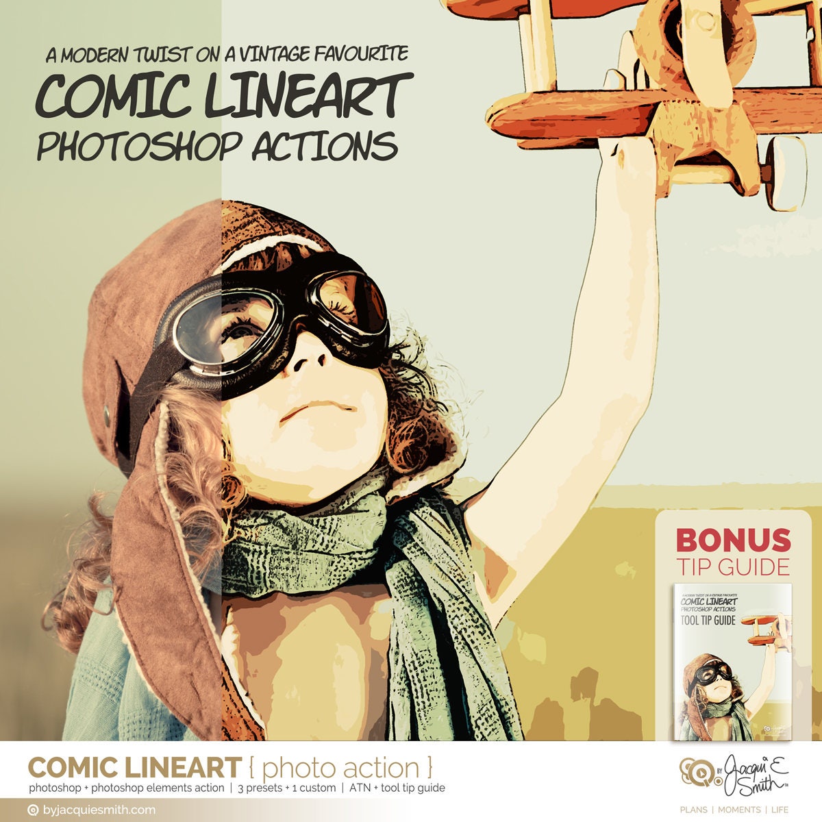 Comic Book Superhero Photoshop Photoshop Elements Actions: