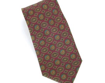 Giorgio Armani Cravatte vintage printed silk foulard neck tie, made in Italy