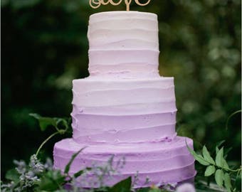 Wedding cake topper love rustic cake topper wedding decor engagement cake topper wood personalized topper cake decorating accessory natural