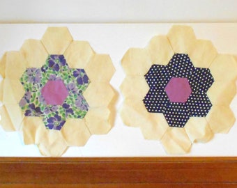 Quilting Squares (8) - Vintage Flower Garden