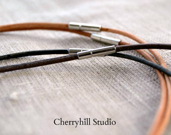 Leather Cord Necklace, Add a Necklace, Unisex Leather Cord Necklace, Leather Jewellery, Jewellery & Gifts