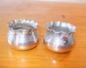 Mappin and Webb, Princes Plate x 2 salts