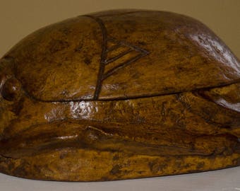 Scarab Egyptian creation in papier mache