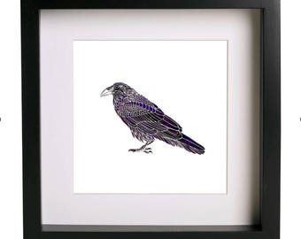 Raven artwork | Etsy