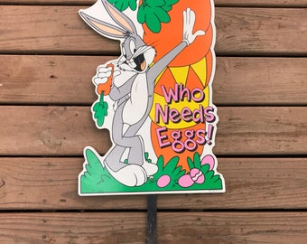 bunny easter sign yard wood happy