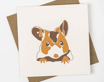 brown Mouse Card - Mice Greeting Card - 1st Birthday Cards - Animal Cards - Field Mouse - Harvest - Animal Crossing Cards - Happy Birthday