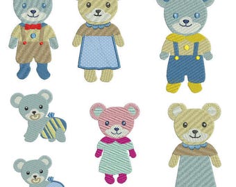 Bear embroidery | Etsy