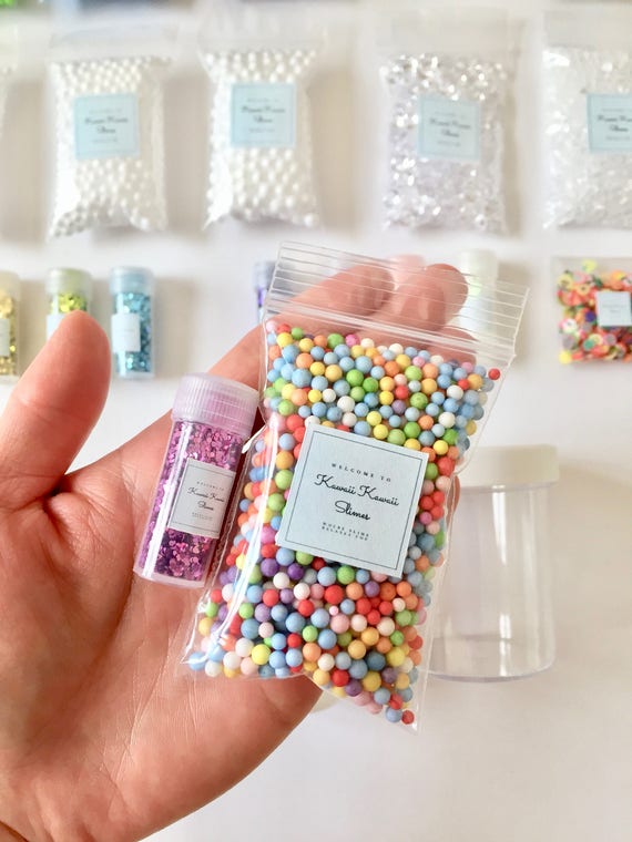 DIY Slime Making Material Kit 28 items with FREE GIFT So Cute Mini Panda Squishy (1.5