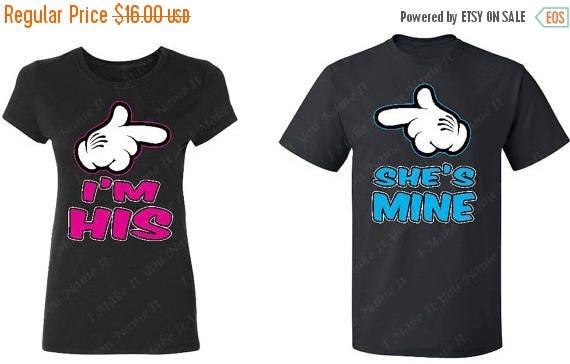 ON SALE I'm His and She's Mine Couple Ladies'