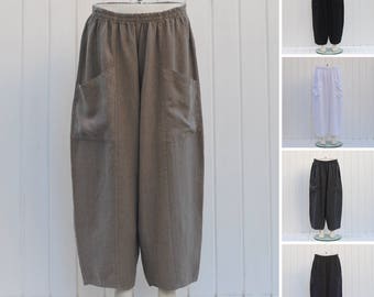 Lagenlook Linen Trousers | eBay