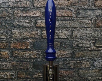Personalized True Blue Beer Tap Handle Great for Brewers Craft Beer Lovers Bar Owners Home Bars and Kegerators