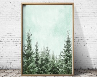 Forest Print Forest Wall Art Forest Art Tree Print Tree Wall Art