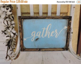 ON SALE, 40% Gather, In STOCK, Will ship out within 1-2 days, Wood sign, housewarming gift, gift