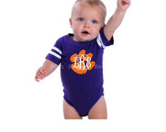 Clemson Infant Jersey - Personalized Baby Jersey - Baby Bodysuit - Baby Onesie® - Baby Shower Gift - Clemson Baby - Clemson Baby Monogram