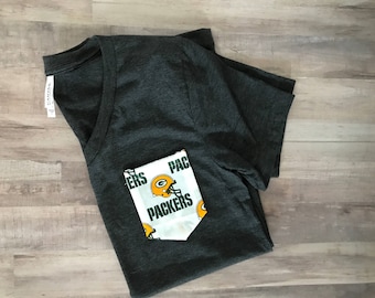 Pocket Tshirt with NFL pocket, Green Bay Packers