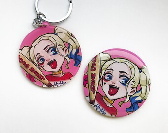 Harley Quinn / Suicide Squade / DC Comics / DCEU / button / keychain / pin badge