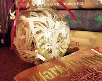 Harry Potter Ornament, Harry Potter Christmas Ornament, Book Ornament, Harry Potter Book, Harry Potter Gift, Harry Potter