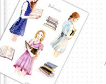 Girl Stickers/ Planner Stickers Scrapbook StickerFashion Study and Ballet Girls