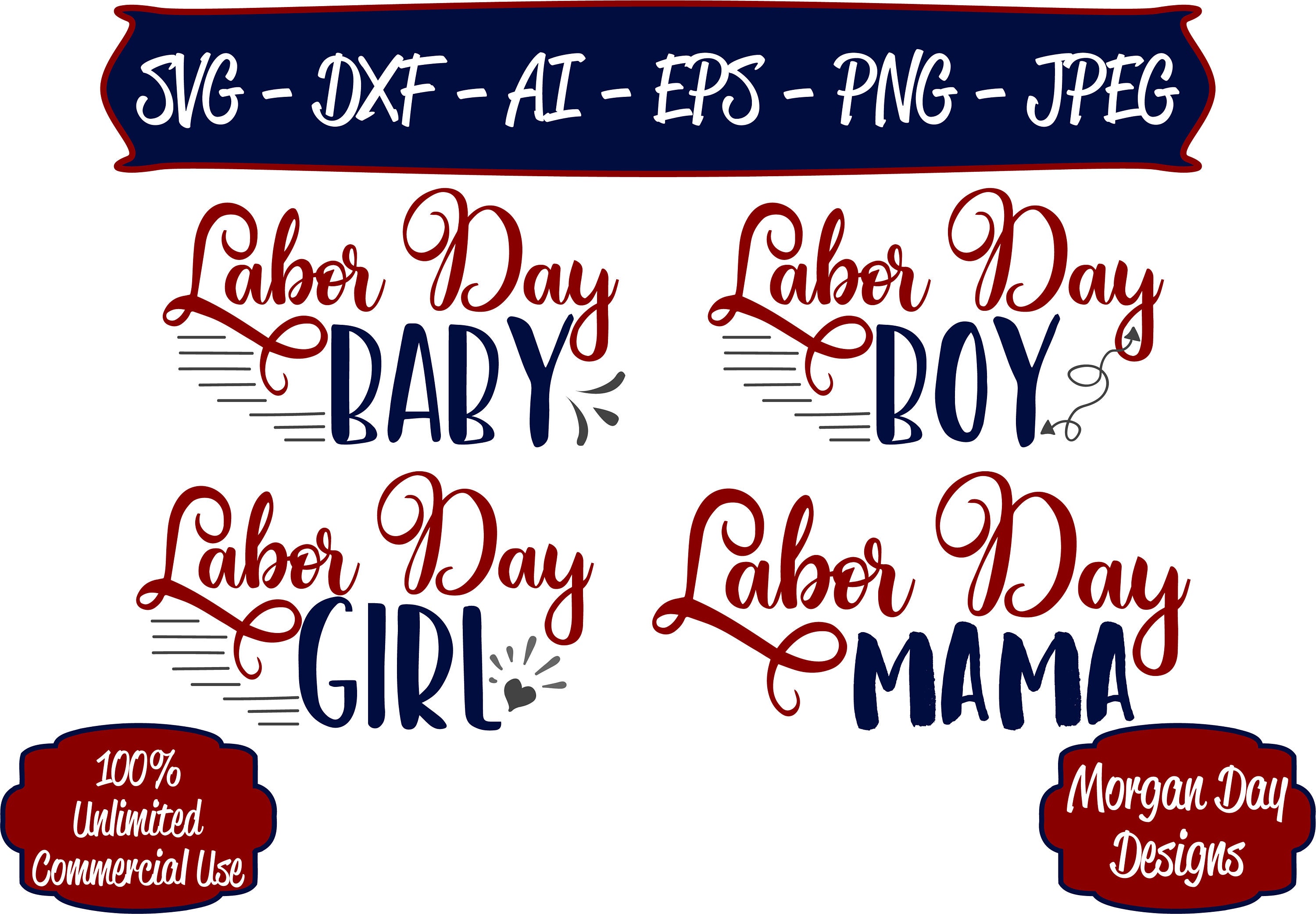 Labor Day SVG Labor Day Baby SVG Files for Silhouette