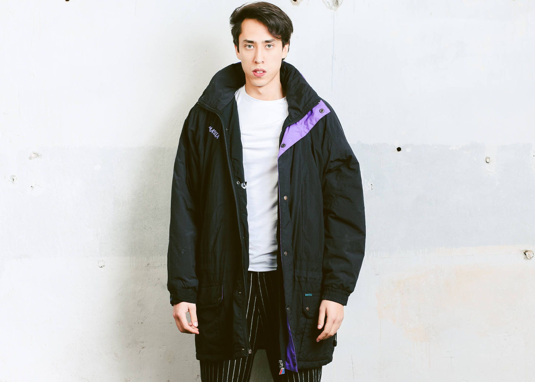 Men Winter Outdoor Coat Jacket Vintage 90s Ski Zip Up Boyfriend Wear Clothing Parka Size Large L Men Winter Outdoor Coat Jacket Vintage 90s Ski Zip Up Boyfriend Wear Clothing Parka Size Large L