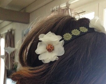 flowers boho headband