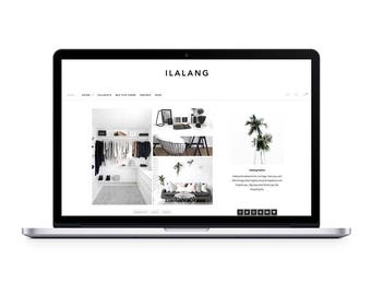 minimalist wordpress theme ilalang // wordpress blog theme // premade wordpress template