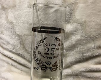Silver 25th anniversary drink mixer