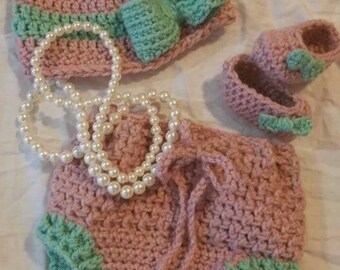 Infant hat and diaper cover
