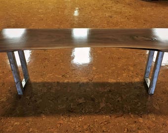 Black Walnut Live Edge Console Table