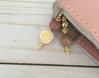 Planner Charm/Bookmark- Flower