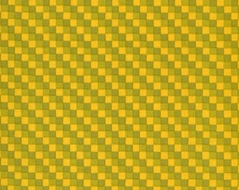 ON SALE Vicki Payne For "Your Home Collection" Cotton Sateen "Checks" in Olive Decorator Width 54/55" BTY
