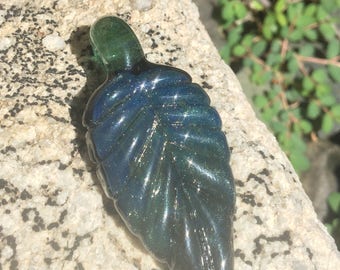 Fume Over Stella Hand Carved Borosilicate Heady Glass Pendant Necklace