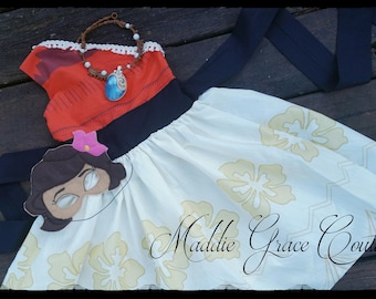 Moana of Motunui Themed Dress, Moana Dress