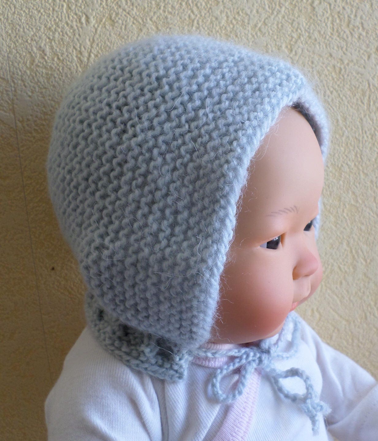 Détails Bonnet style béguin pour bébé