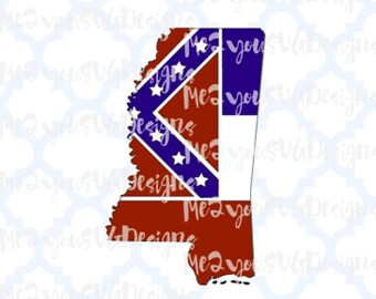 State of Mississippi Flag SVG,EPS,PNG,Studio